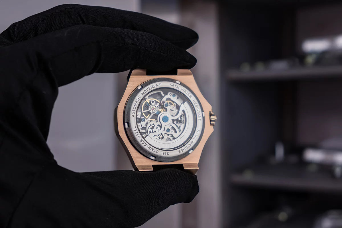 THE SEAGULL AUTOMATIC MOVEMENT AND THE EXQUISITE RAUH WATCH CASE