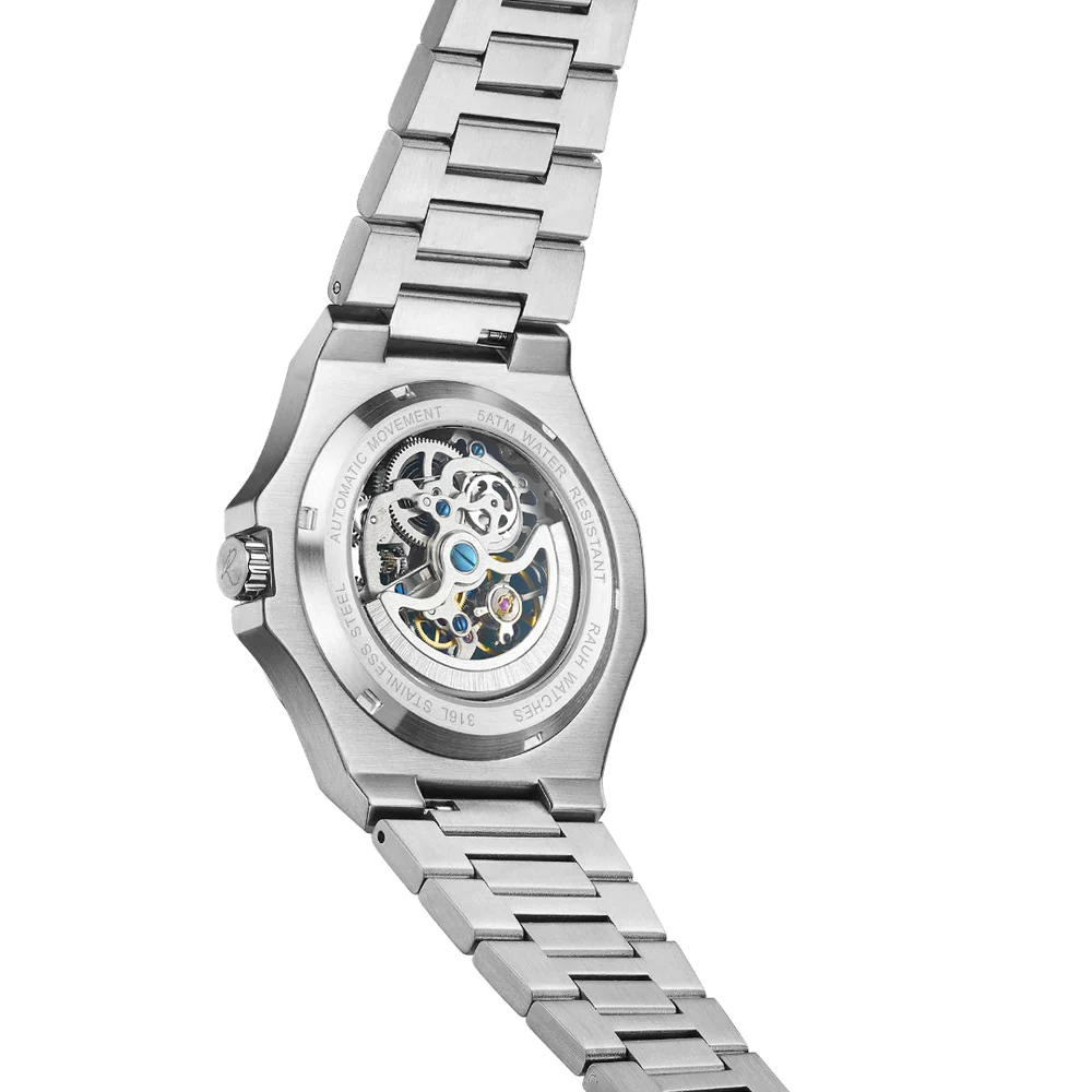 Stainless steel strap - silver colored